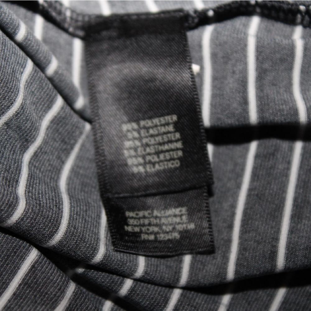 Kenneth Cole Reaction Black & White Striped Dress Women’s Medium Summer Dress - Picture 5 of 5